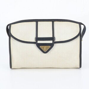 Yves Saint Laurent (YSL) Second Bag, Clutch Pouch, Leather, Brand, Men's